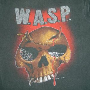 Vintage WASP 1984-85 ANIMAL TOUR T-Shirt 80s concert tee