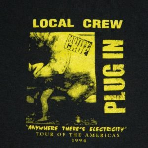 Vintage MOTLEY CRUE LOCAL CREW 1994 TOUR T-Shirt concert tee