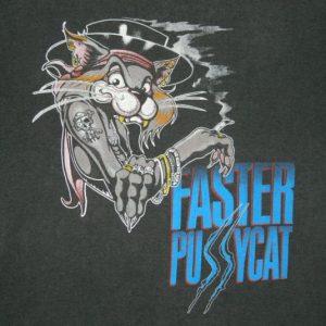 vintage FASTER PUSSYCAT 1987 TOUR T-SHIRT