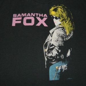 Vintage SAMANTHA FOX I WANNA HAVE SOME FUN TOUR T-Shirt 80s