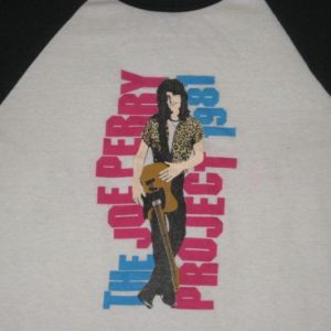 vintage THE JOE PERRY PROJECT 1981 TOUR T-Shirt aerosmith