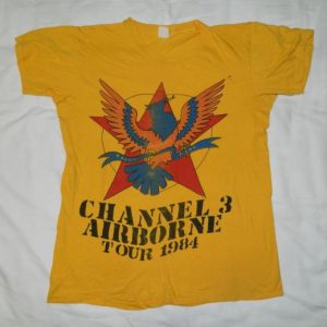 Vintage RARE! CHANNEL 3 1984 TOUR T-Shirt PUNK ROCK CH3