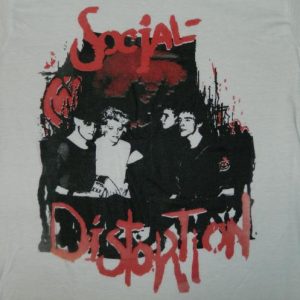 Vintage SOCIAL DISTORTION 80S T-Shirt punk rock original