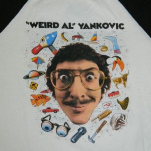 Vintage WEIRD AL YANKOVIC 1985 STUPID TOUR JERSEY T-Shirt