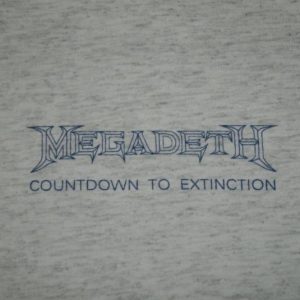 Vintage MEGADETH 1992 COUNTDOWN TO EXTINCTION PROMO T-Shirt