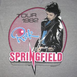 vintage RICK SPRINGFIELD 1982 TOUR T-Shirt concert 80s