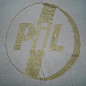 vintage PUBLIC IMAGE LTD 1987 TOUR T-Shirt Johnny Rotten pil