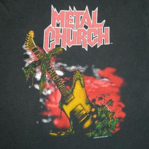 Vintage METAL CHURCH 1989 THE BLESSING Tour T-Shirt