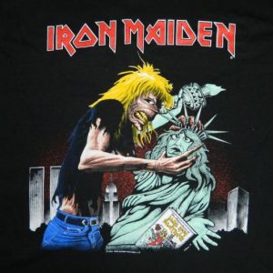 Vintage NOS IRON MAIDEN NY NEW YORK CONCERT T-Shirt tour