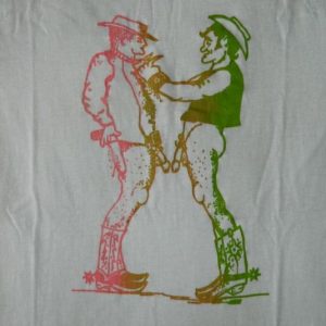 Vintage 80S GAY COWBOYS T-SHIRT PUNK ROCK