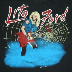 Vintage 1984 LITA FORD TOUR T-Shirt concert