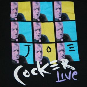 vintage JOE COCKER LIVE 1991 TOUR T-Shirt concert 90s