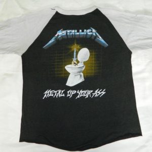 Vintage METALLICA 1987 METAL UP YOUR ASS JERSEY t-shirt 80s