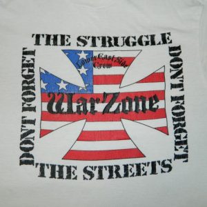 Vintage WARZONE 1988 ORIGINAL T-Shirt NYHC 80S tour