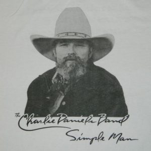 Vintage THE CHARLIE DANIELS BAND 1989 SIMPLE MAN T-Shirt