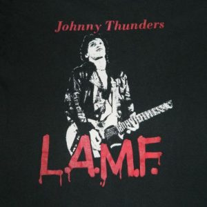 Vintage JOHNNY THUNDERS L.A.M.F. 80S T-Shirt new york dolls