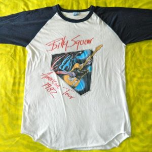 Vintage BILLY SQUIER 1982 AMERICAN TOUR JERSEY t-shirt