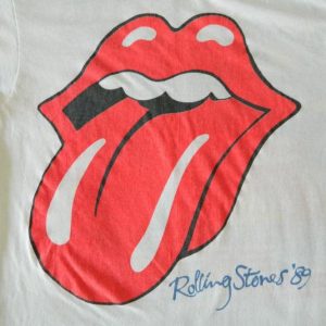 Vintage ROLLING STONES 1989 Steel Wheels Tour T-Shirt 80s