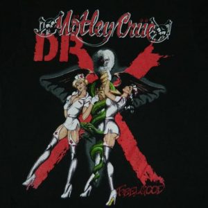 Vintage MOTLEY CRUE 1989 DR FEELGOOD TOUR T-Shirt NURSES