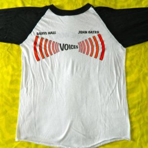 Vintage HALL AND OATES 1980 TOUR JERSEY T-Shirt & concert