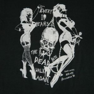 Vintage DEAD BOYS 1986 HALLOWEEN RITZ NYC CONCERT T-Shirt