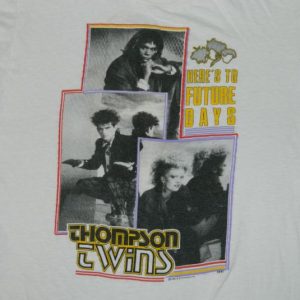 Vintage THOMPSON TWINS TOUR OF FUTURE DAYS 1985-86 T-Shirt