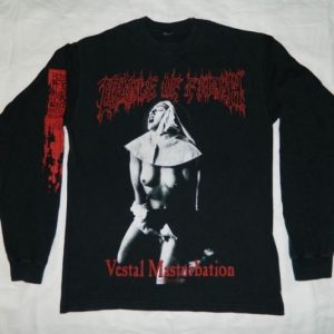 Vintage VESTAL MASTURBATION CRADLE OF FILTH L/S T-Shirt 90s