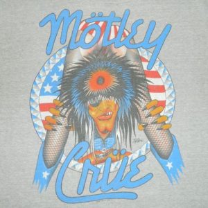 Vintage MOTLEY CRUE 1987 Tour T-Shirt Allister Fiend XL