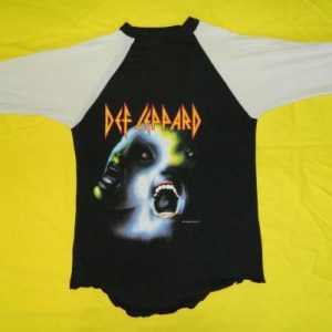 Vintage DEF LEPPARD HYSTERIA 1987 TOUR JERSEY t-shirt 80s