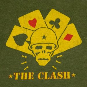 Vintage THE CLASH 1982 COMBAT ROCK TOUR T-Shirt 80s