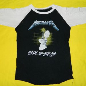 Vintage METALLICA 80S MUYA JERSEY T-Shirt METAL UP YOUR ASS