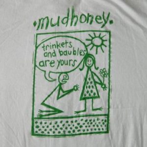 Vintage MUDHONEY 90S T-SHIRT SUB POP RECORDS SEATTLE XL