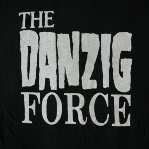 Vintage THE DANZIG FORCE FAN CLUB 1988 T-SHIRT 80S