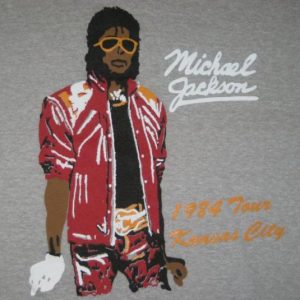 vintage MICHAEL JACKSON 1984 TOUR T-Shirt SMALL concert 80S