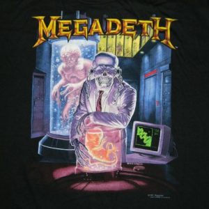 Vintage NOS MEGADETH 1991 RUST IN PEACE TOUR T-Shirt concert