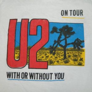 Vintage U2 1987 THE JOSHUA TREE TOUR T-Shirt concert