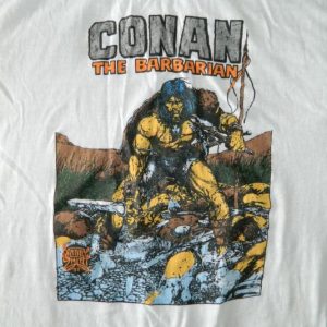 Vintage CONAN THE BARBARIAN MARVEL COMICS 80S T-SHIRT