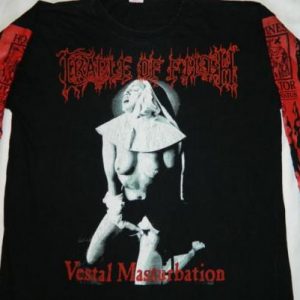 Vintage VESTAL MASTURBATION CRADLE OF FILTH L/S T-Shirt 90s