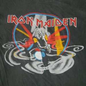 Vintage IRON MAIDEN JAPAN 1981-1982 TOUR T-SHIRT ORIGINAL