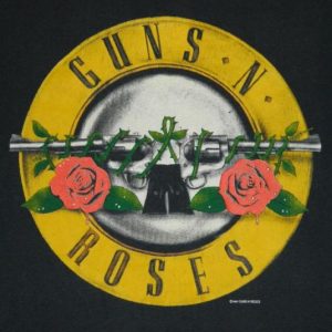 Vintage GUNS N ROSES WAS HERE 1987 Tour T-Shirt concert XL