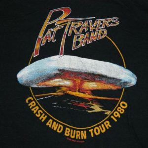 Vintage PAT TRAVERS BAND 1980 Tour T-Shirt concert xl