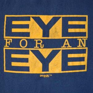 Vintage EYE FOR AN EYE 80S T-SHIRT BOSTON HARDCORE