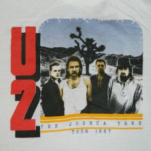 Vintage U2 1987 THE JOSHUA TREE TOUR T-Shirt XL concert