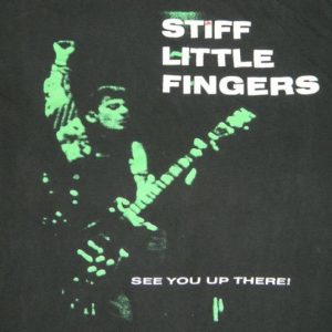 Vintage STIFF LITTLE FINGERS USA TOUR 1989 T-Shirt concert