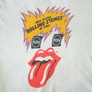 Vintage The ROLLING STONES 1982 ITALY GILERA Tour T-Shirt