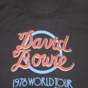 vintage DAVID BOWIE 1978 T0UR T-Shirt Original concert 70s