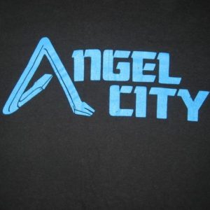 vintage ANGEL CITY 1982 TOUR T-Shirt THE ANGELS 80s concert