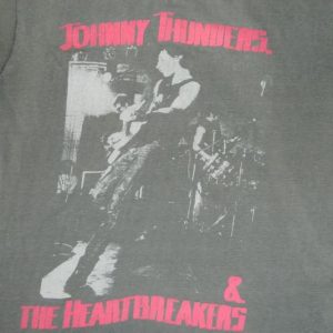 Vintage JOHNNY THUNDERS 1984 TOUR T-Shirt 80s concert