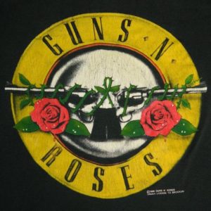 Vintage GUNS N ROSES WAS HERE 80S T-Shirt tour concert