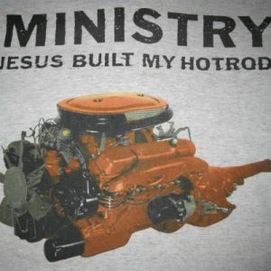 1991 MINISTRY JESUS BUILT MY HOTROD VINTAGE T-SHIRT HOODED